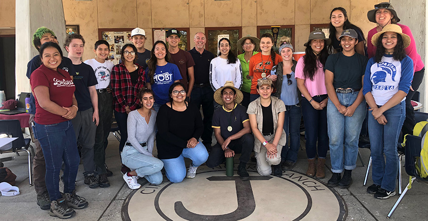 Students from Tulare County took part in the first internship at the UC Merced/SCICON Field Station last week. Photo courtesy of TCOE.